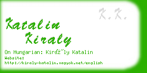 katalin kiraly business card